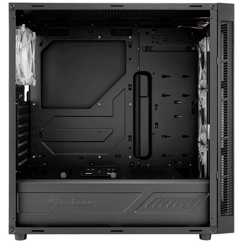 Sharkoon TG5 PRO RGB Midi-Tower PC-Gehäuse ATX mit Fenster und 4 Lüftern - 4044951029105