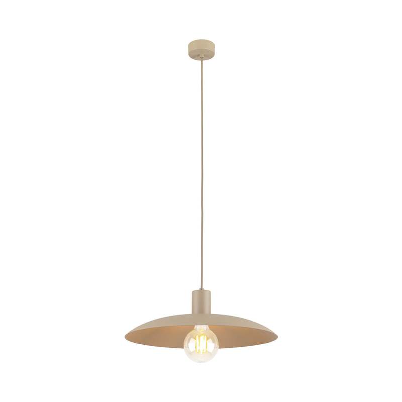 TK-Lighting Hängeleuchte Astra E27 LED Pendelleuchte dimmbar sand Ø41cm Metall - 5906135107117