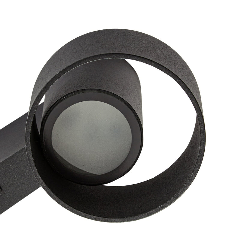 Lucande Außenwandleuchte Elune LED Wandleuchte schwarz matt 400 Lumen IP44 - 4255830907555