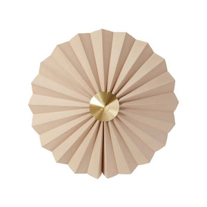 B-Ware Hübsch Wandleuchte Pliss LED Wandlampe Leuchte dimmbar beige 48cm Ø 250cm Kabel