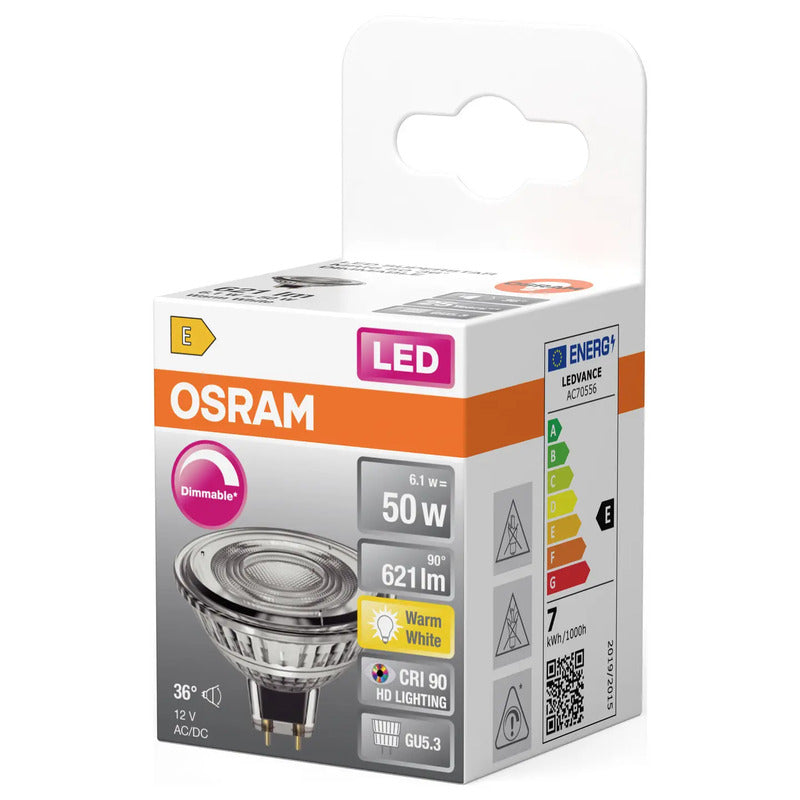 OSRAM HOMELIGHTING LED Reflektorlampe GU5.3 dimmbar warmweiß 6.1W Ø50mm 1 St. - 4099854456893