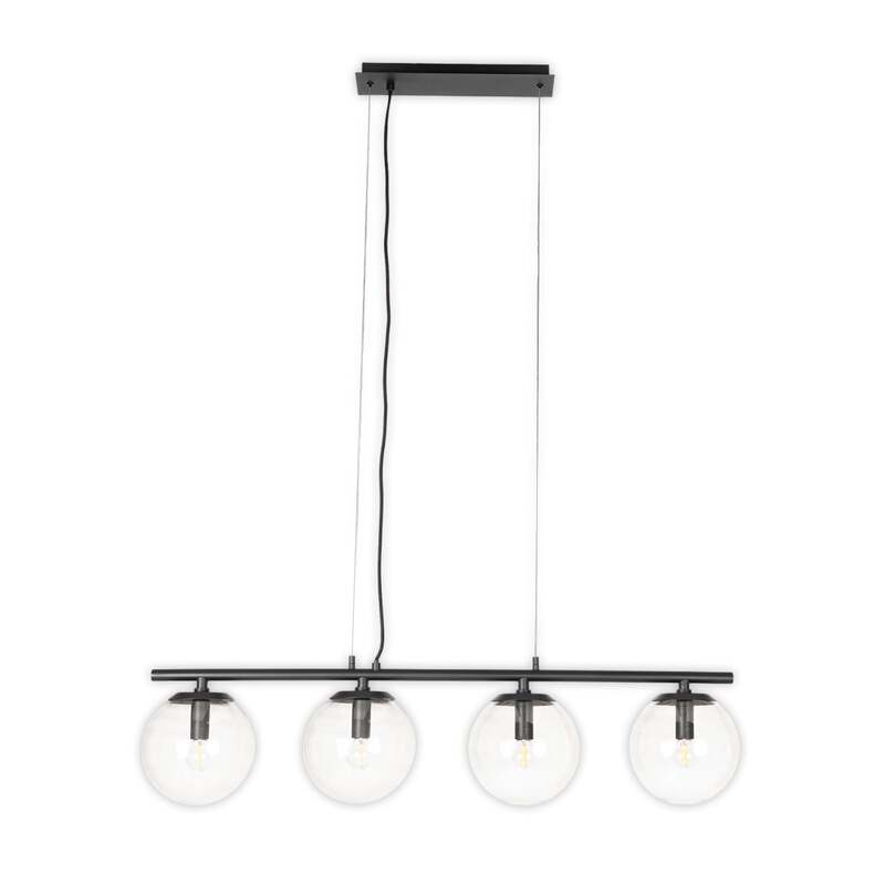 Lucande Sotiana Hängelampe Hängelampe Lampe Leuchte 4 Glaskugeln schwarz 40W E14 - 4251911746488