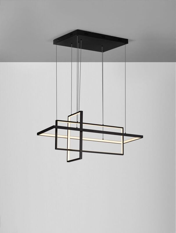Nova Luce Pendelleuchte CLEA Hängeleuchte Schwarz LED CCT SIEHE TEXT - 5212017444752