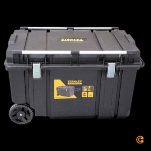 B-Ware Stanley Mobile Werkzeugbox FatMax 240l IP65 mit 7 Rädern und Teleskopgriff