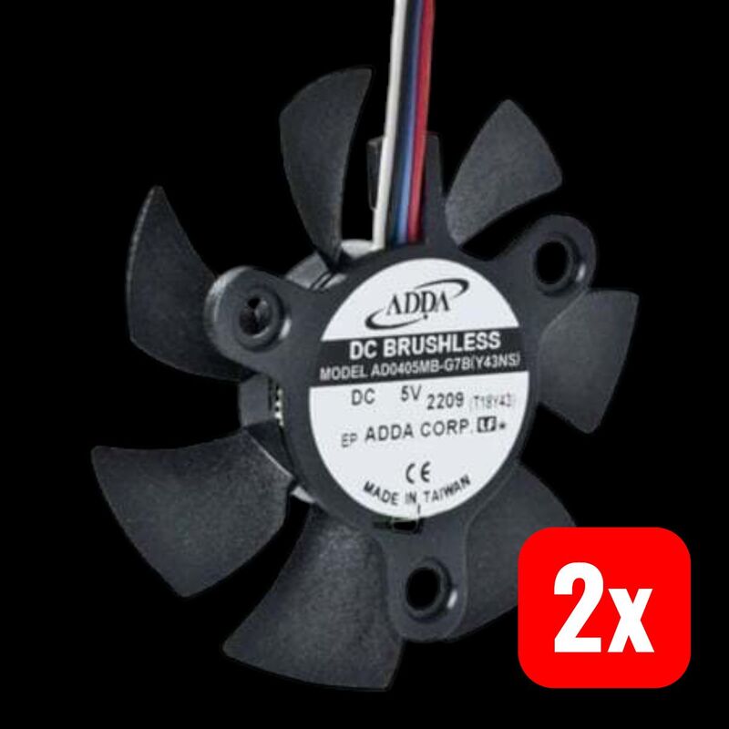 ADDA Axiallüfter AD0405MB-G7B 5V DC Lüfter 8,5m³/h Handtuchheizkörper 40x40x10mm - 2050011277173