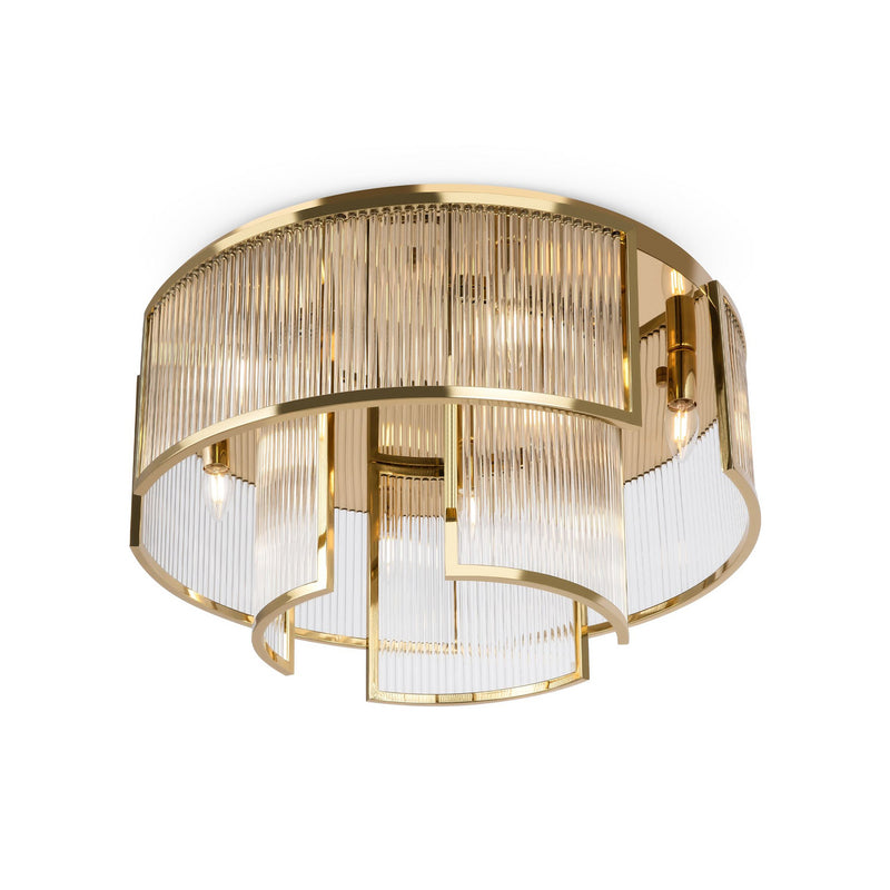 Maytoni Deckenleuchte Frame 9-flammig LED Hängelampe Lampe dimmbar gold klar - 4099776057840