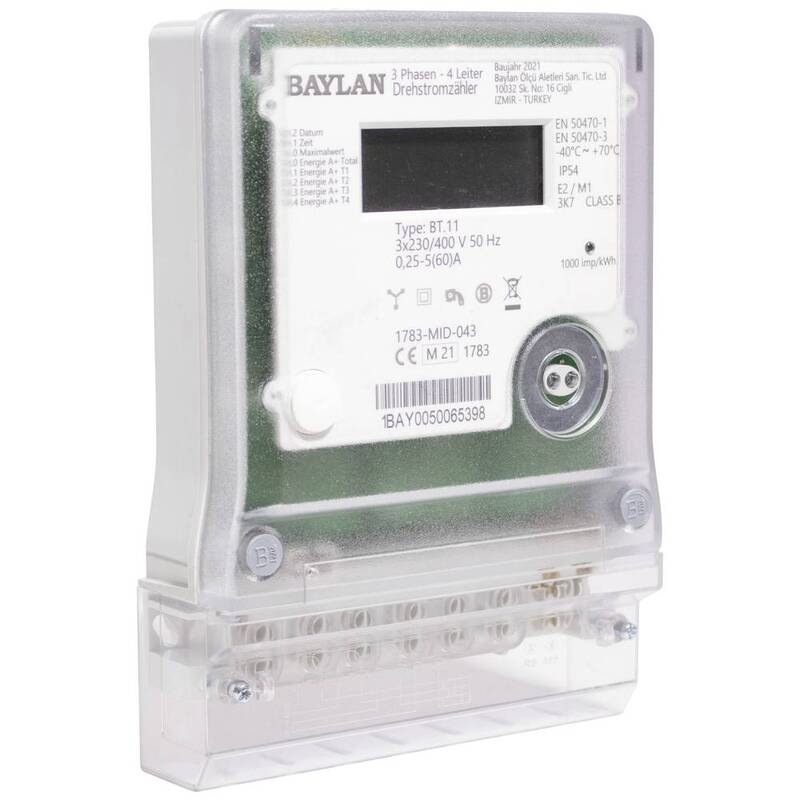Counttec BT11 Drehstromzähler Wechselsromzähler digital 60 A MID-konform 1 St. - 4026576025601
