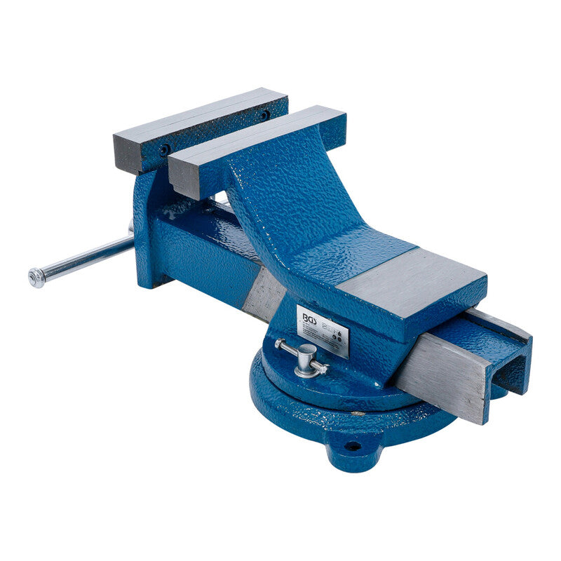 BGS technic Stahl-Schraubstock Spannbacken 150mm Werkzeughalter grau 360° - 4048769079987