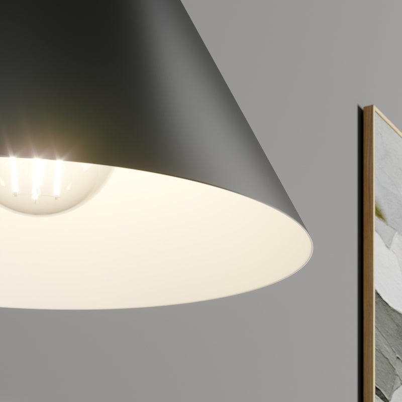 Arcchio Hängelampe Hängeleuchte Tadej LED Pendelleuchte dimmbar schwarz-weiß - 4251096576276
