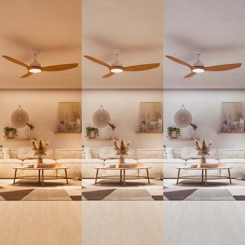 Philips Olas Deckenventilatorleuchte 52' 35W 3 Flügel Fernbedienung dimmbar - 8720169369993
