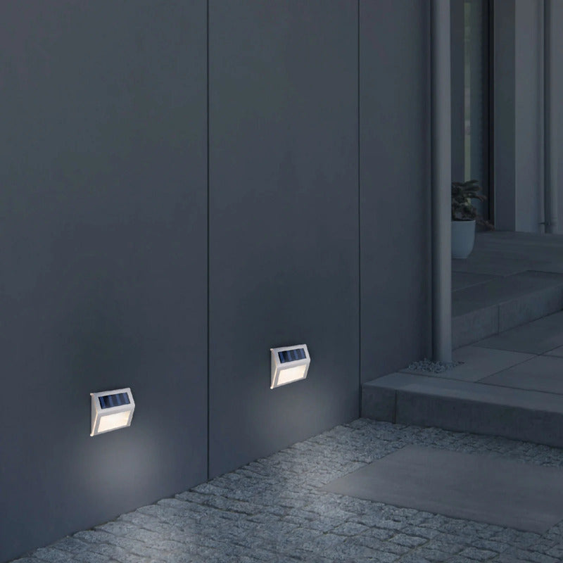 Näve Außenwandleuchte 4er-Set Gartenleuchte LED Wandleuchte Edelstahl IP44 - 4003222884676