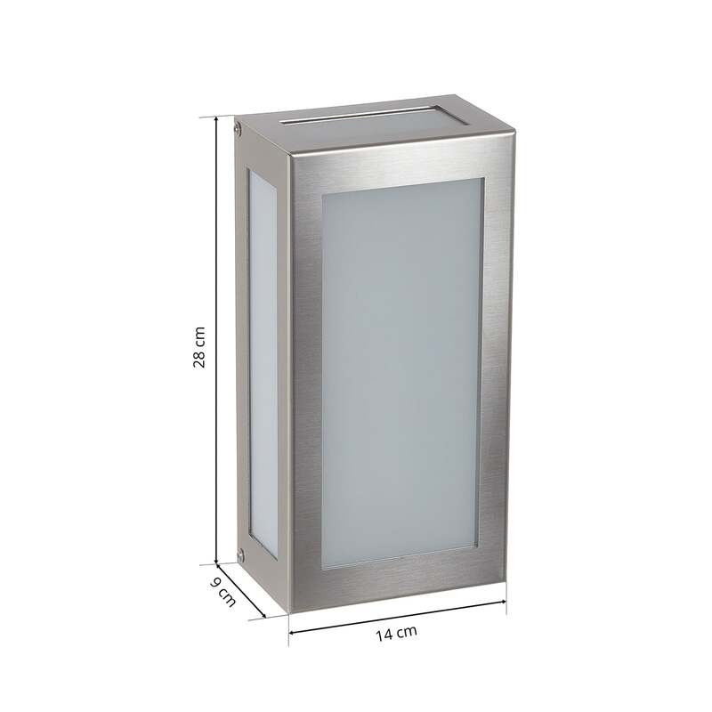 CMD Außenwandleuchte Edelstahl Aqua Rain LED Gartenlampe mit Bewegungsmelder - 4260045645901