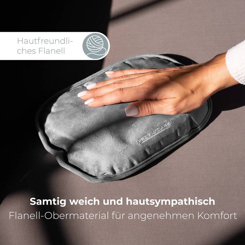 ProfiCare Wärmeflasche Wärmekissen Elektrisch Grau PC-EWF 3150 Flanell 380 W - 4006160046076
