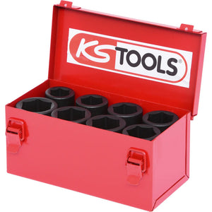 B-Ware KS Tools Stecknuss-Set 3/4" (20 mm) Chrom-Molybdän Stahl im Stahlblechkoffer