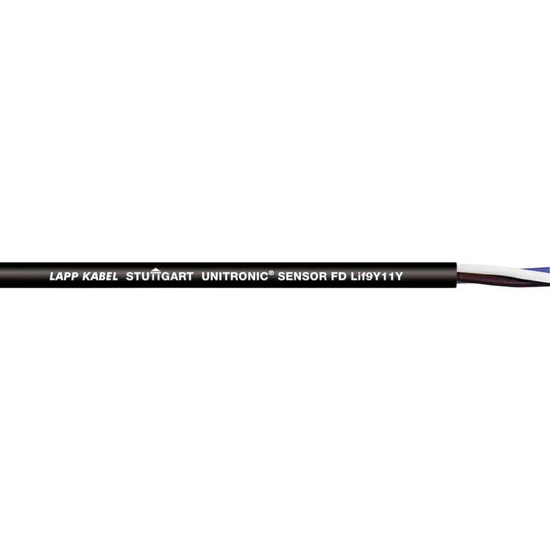 LAPP Sensorleitung Steuerkabel 3 x 0.25 mm² UNITRONIC SENSOR FD Schwarz 100 m - 4044777472284