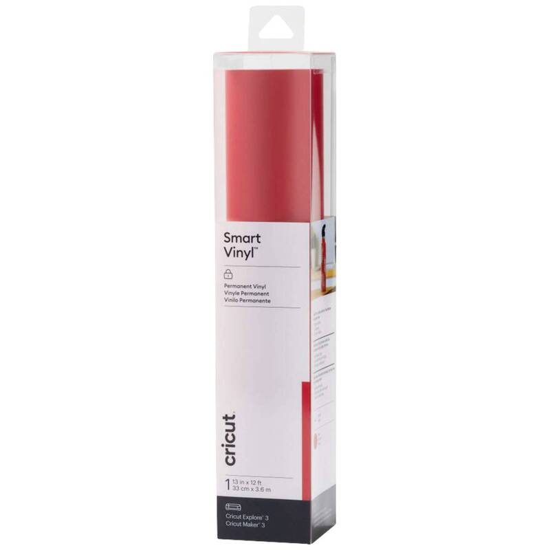 Cricut Folie Vinyl Bastelmaterial Smart Vinyl Permanent Rot 33cm x 370cm Rolle - 93573936999