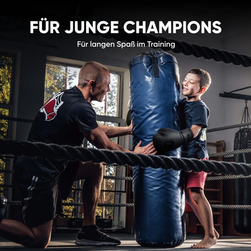 FIGHTR Kinder Boxhandschuhe 06 oz für Jungen und Mädchen | Boxen MMA Kickboxen - 4260723850627