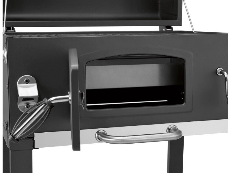 Jamestown Holzkohle-Grillwagen Jaxon Grillwagen mit Deckelthermometer schwarz - 4007876511773