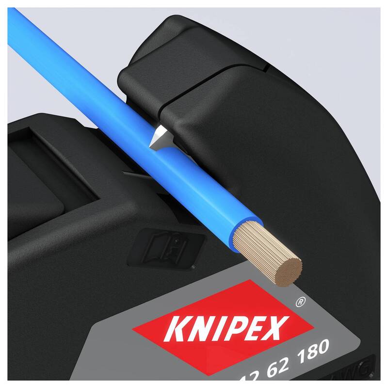 Knipex Abmantelungszange Kabelzange 0,2 bis 6 mm² 10 bis 24 AWG 180mm - 4003773054573
