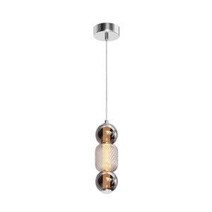 B-Ware Maytoni Hängeleuchte Pendelleuchte LED Glas Chrom Drop Ø 12 cm 3000 K 16 W Lampe