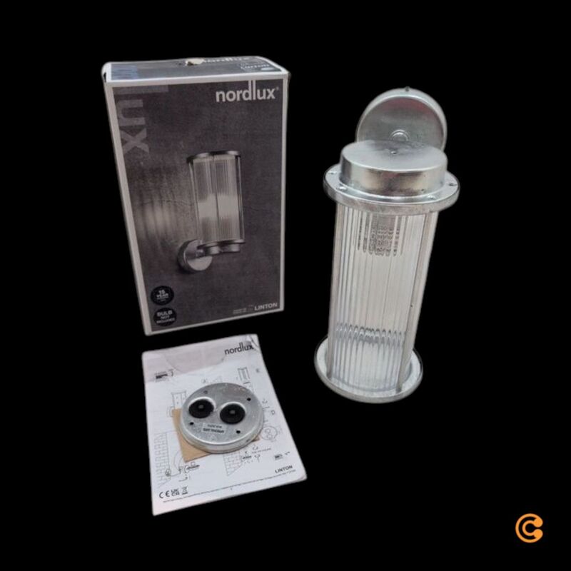 Nordlux Außenwandleuchte Linton Gartenleuchte Lampe seewasserbeständig zink - 5704924011030