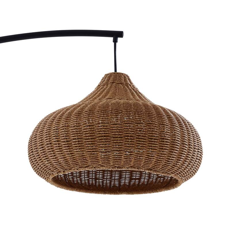 Lucande Außenstehleuchte Gartenlampe Taniola Rattanleuchte beige 195cm IP44 - 4251911798746