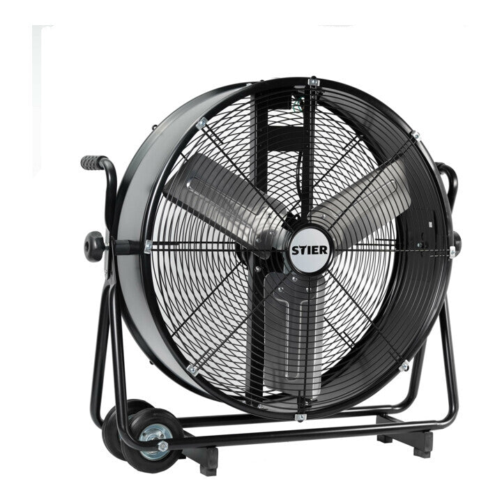 STIER Trommelventilator fahrbar 330W Ø600mm Heizlüfter Ventilator IP44 mobil - 4251709618126