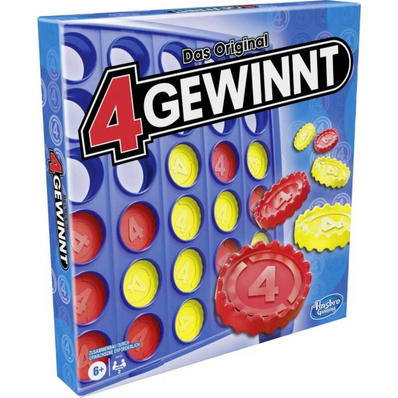Hasbro 4 gewinnt Spiel Strategiespiel Familienspiel Kinder ab 6 Jahren blau - 5010993721788