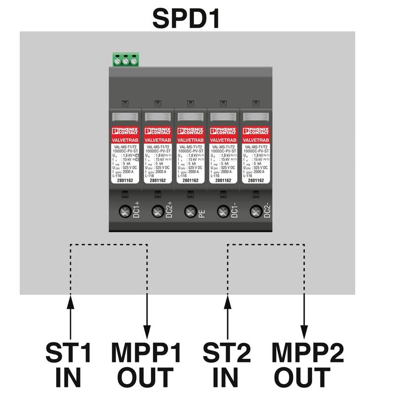 Phoenix Contact Generatoranschlusskasten SOL-SC-1ST-0-DC-2MPPT-2000SE 1000V - 4055626990507