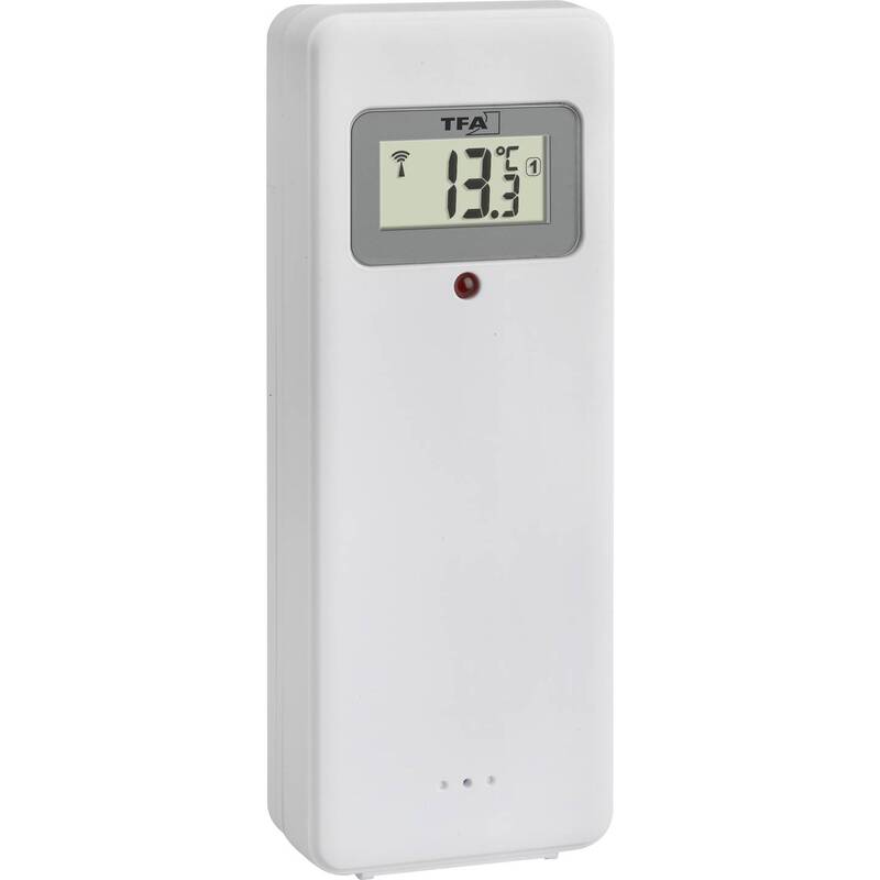 TFA Dostmann 60.4521.01 Funk Wanduhr Wetterstation Schwarz Großes Display Uhr - 4009816036896