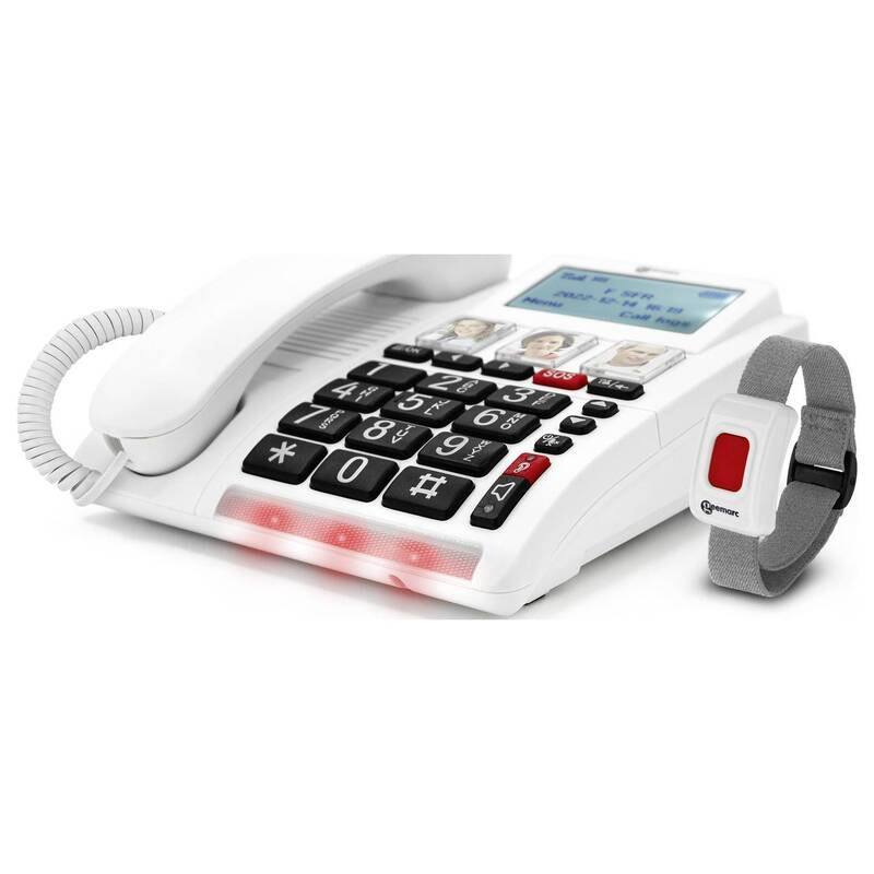 Geemarc CL9000 Notruftelefon 4G mit SOS-Taste und Freisprechen Weiß - 3521350030013