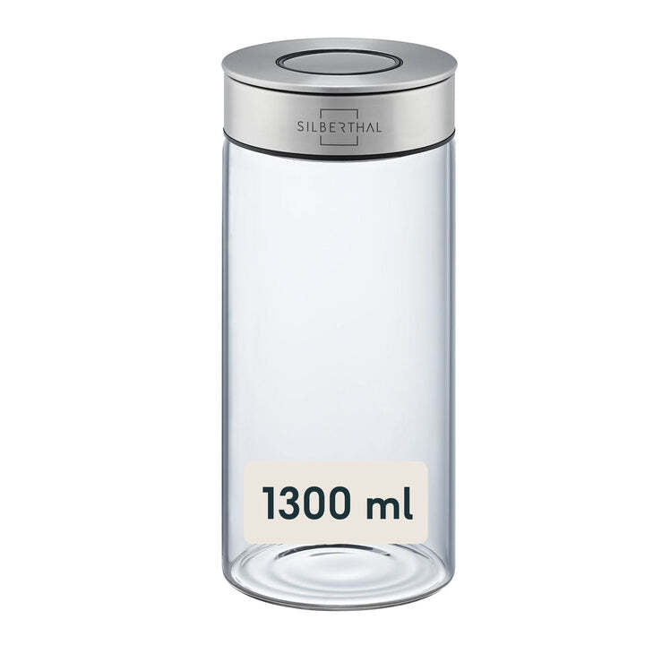 SILBERTHAL Vorratsglas Luftdicht Behälter Aufbewahrung Edelstahl Deckel 2 STÜCK - 4260470462937