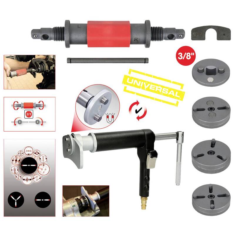 KS Tools Bremskolben Werkzeug Satz Rücksteller Universal Set Adapter Bremse - 4042146878286