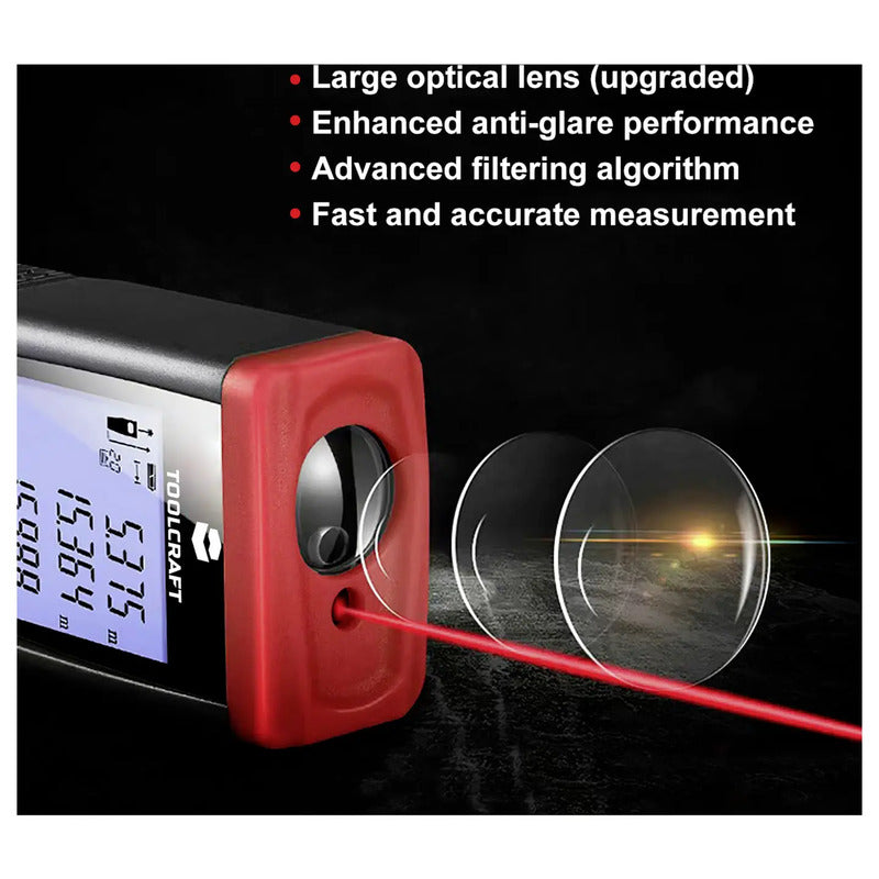 TOOLCRAFT LDM100H Laser-Distanzmesser 0.05-100m ±1.5mm IP54 Funktionen: Fläch... - 4016139147604