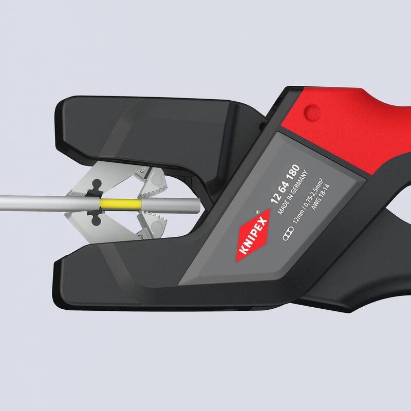 Knipex Abisolierzange für Flachkabel Zange mit PVC-Isolation 0.75 bis 2.5 mm² - 4003773073284