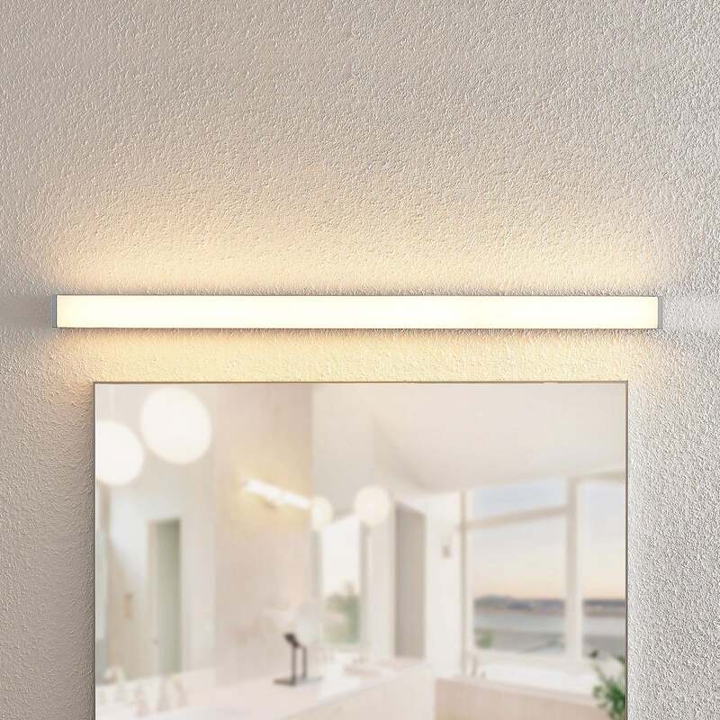 Lindby Wandleuchte Klea LED Lampe Badezimmerlampe chrom 90cm warmweiß IP44 - 4251096580518