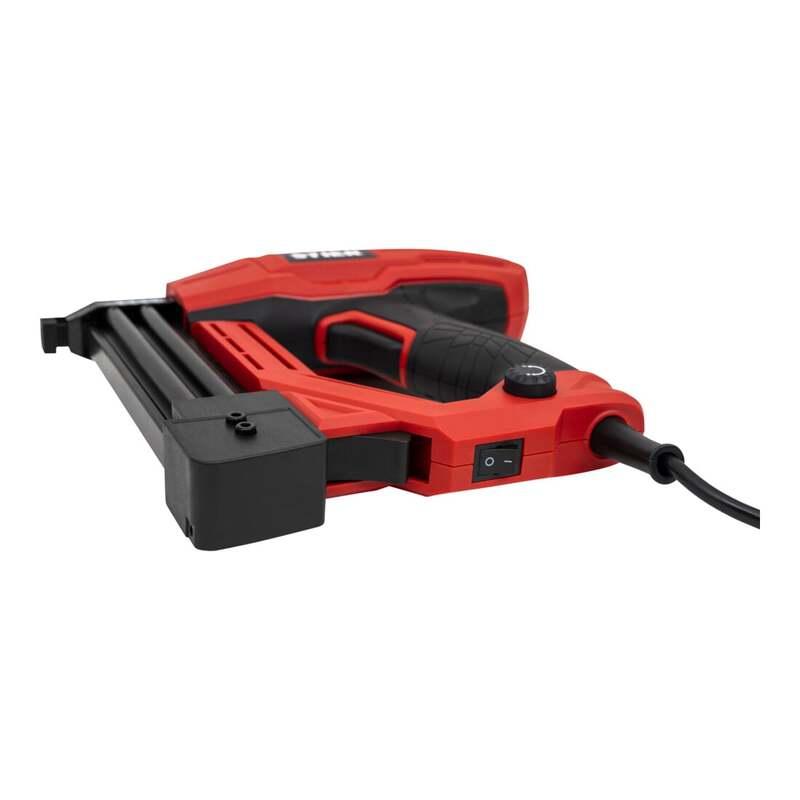STIER Elektro-Kombi-Tacker TK-18 230V Nagler Tacker Handtacker 400 Nägel Klammer - 4251709612032
