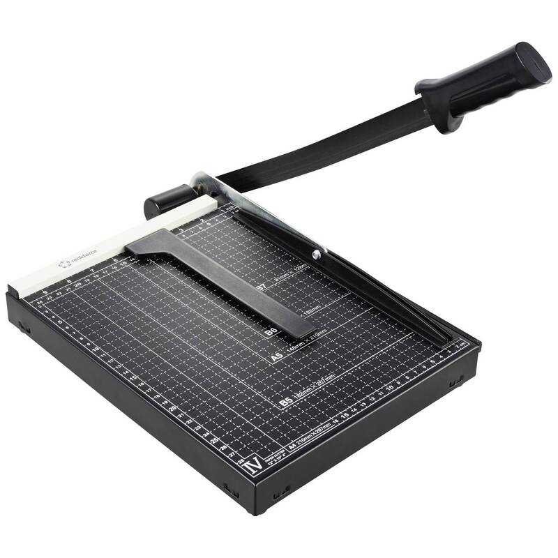 Renkforce Hebelschneider A4 RF-CUT-100 Papier Schneidegerät 12 Blatt ABS - 4064161293332