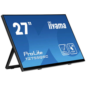 B-Ware Iiyama ProLite T2755QSC-B1 27 Zoll Touchscreen-Monitor 2560x1440 5ms HDMI Dis...