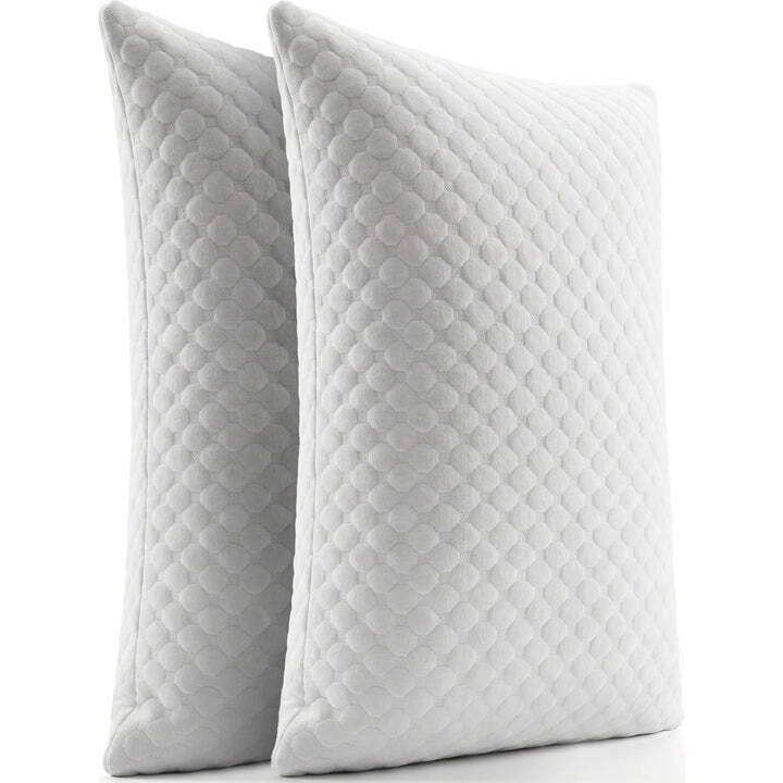 Kopfkissen 2er Set Bequeme Kissen Atmungsaktiv Hypoallergen Weiß 40x60cm - 4262437182032