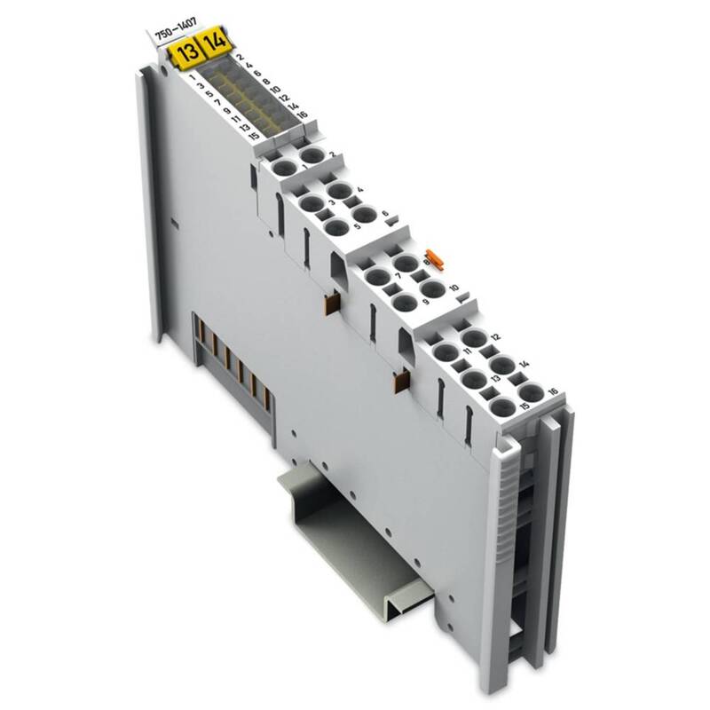 WAGO SPS Digitaleingangsmodul Eingangsklemme 7501407 Hutschiene Lichtgrau 1 Stk - 4045454905583