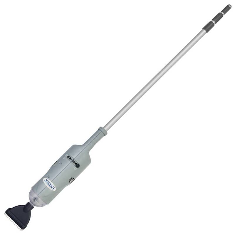 Intex Pool-Sauger Akku Whirlpool-Sauger mit automatischer Abschaltung grau 239cm - 6941057419367