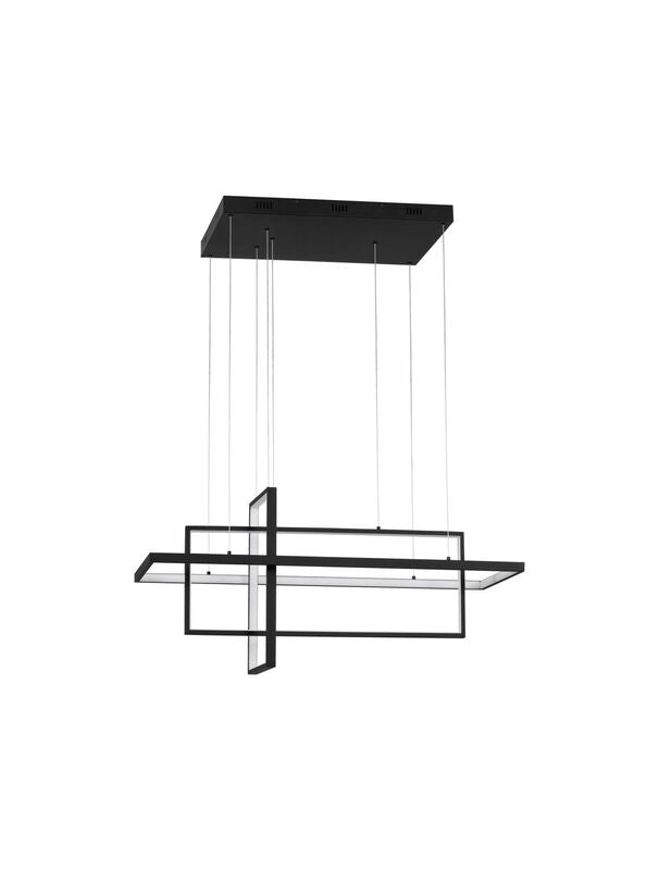 Nova Luce Pendelleuchte CLEA Hängeleuchte Schwarz LED CCT SIEHE TEXT - 5212017444752