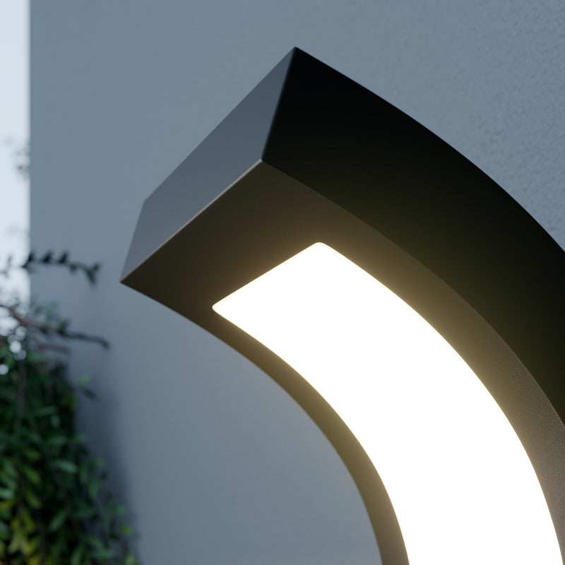 Arcchio Außenleuchte Wandlampe LED Außenbeleuchtung Bewegungsmelder grafitgrau - 4251096566369