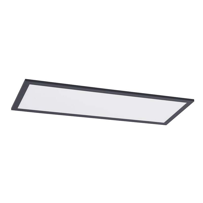 Lindby Deckenleuchte Nelios LED Lampe Leuchte dimmbar schwarz 80x30cm 4000K - 4251911738490