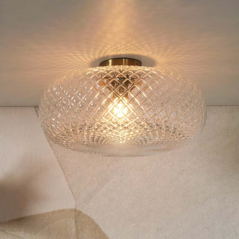 IT'S ABOUT ROMI Deckenleuchte Venice 44 cm klar Glas E27 Fassung - 8716248094641