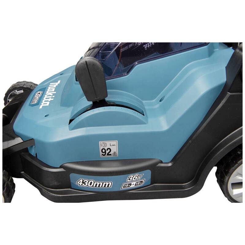 Makita 18Vx2 Lawn Mower 430mm 17" Kit - 0088381891202