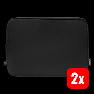 2x B-Ware Dicota Notebook Hülle Sleeve 33,02cm bis 33,78cm Schutzhülle schwarz 350x250mm