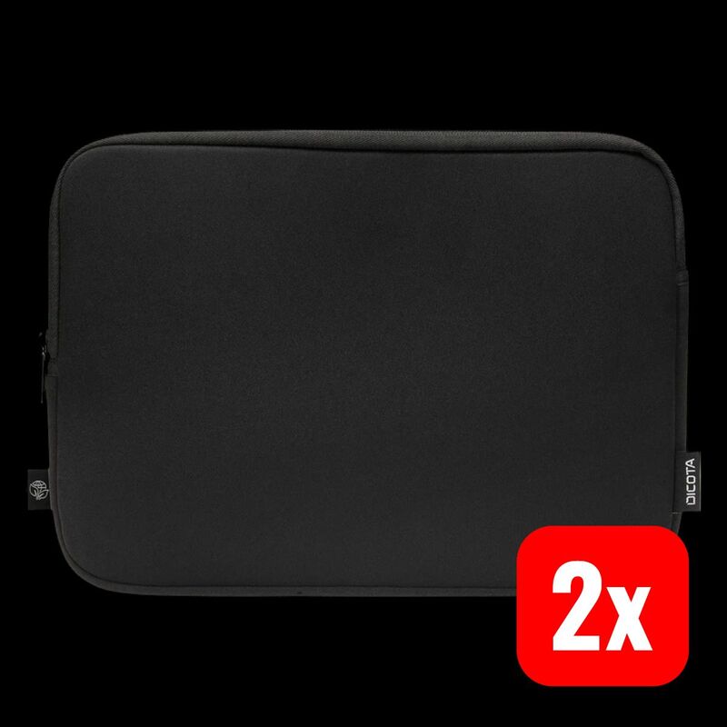 Dicota Notebook Hülle Sleeve 33,02cm bis 33,78cm Schutzhülle schwarz 350x250mm - 7640239421615