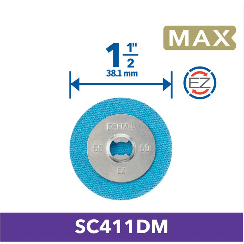 Dremel Schleifscheibe 3 Stück MAX EZ Speedclic 2615S411DM Schleifmittel K60 - 8710364083244